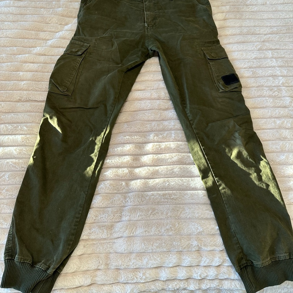 Olive Green Cargo Pants